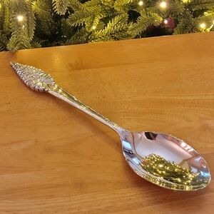 AVON GIFT COLLECTION Vintage 1996 Holiday Silverplated Large Serving Spoon